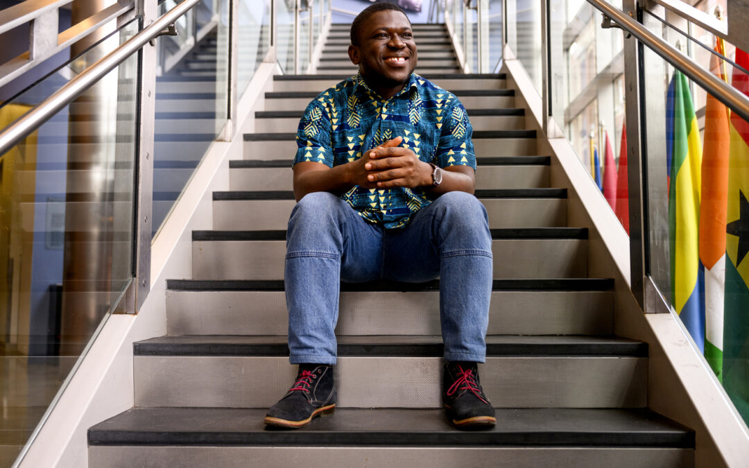 Humble beginnings and hard work pay off for this Northeastern graduate student from Ghana